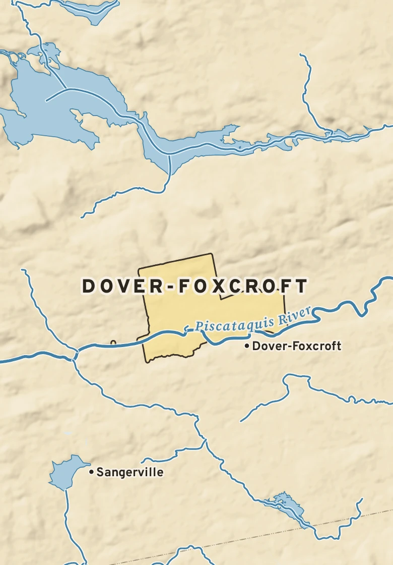 Atlas plate of Dover-Foxcroft, Maine.