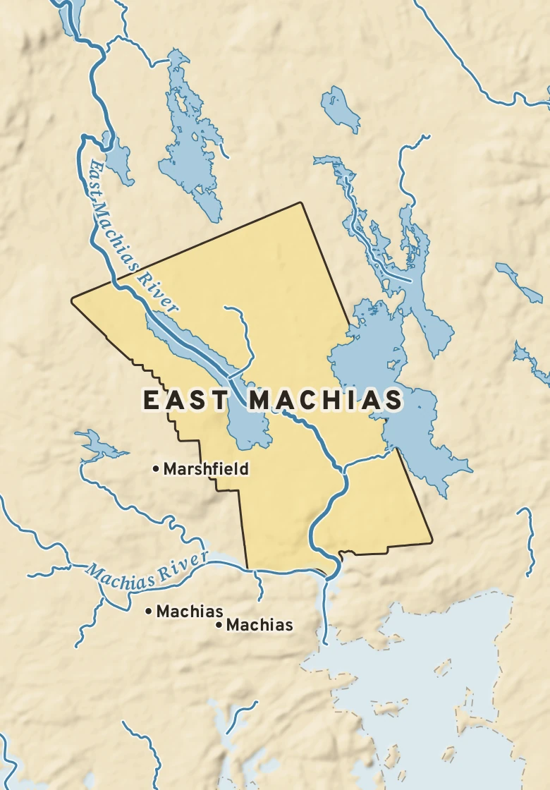 Atlas plate of East Machias, Maine.