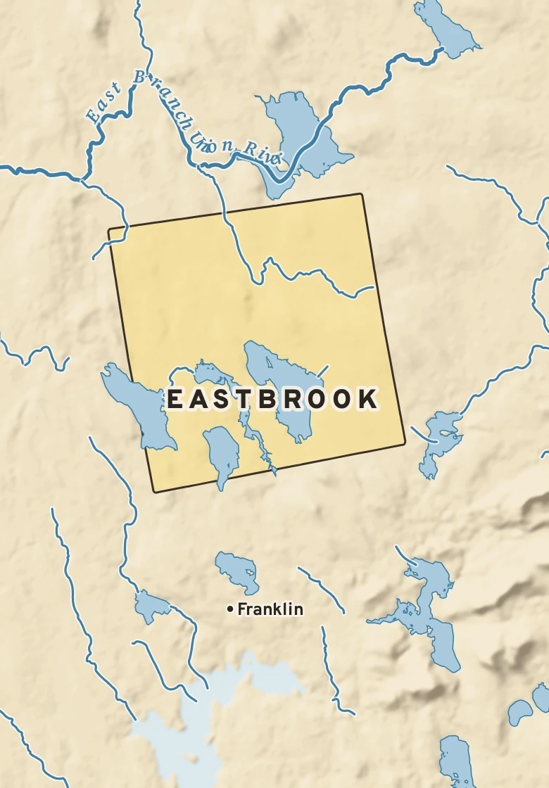 Atlas plate of Eastbrook, Maine.