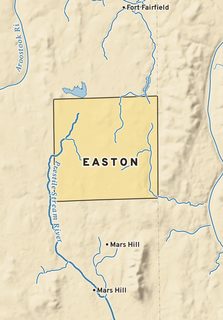 Atlas plate of Easton, Maine.