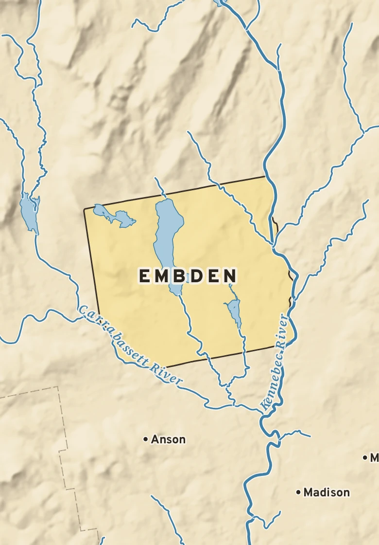 Atlas plate of Embden, Maine.