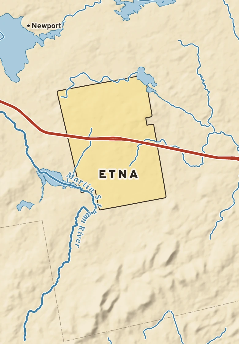 Atlas plate of Etna, Maine.