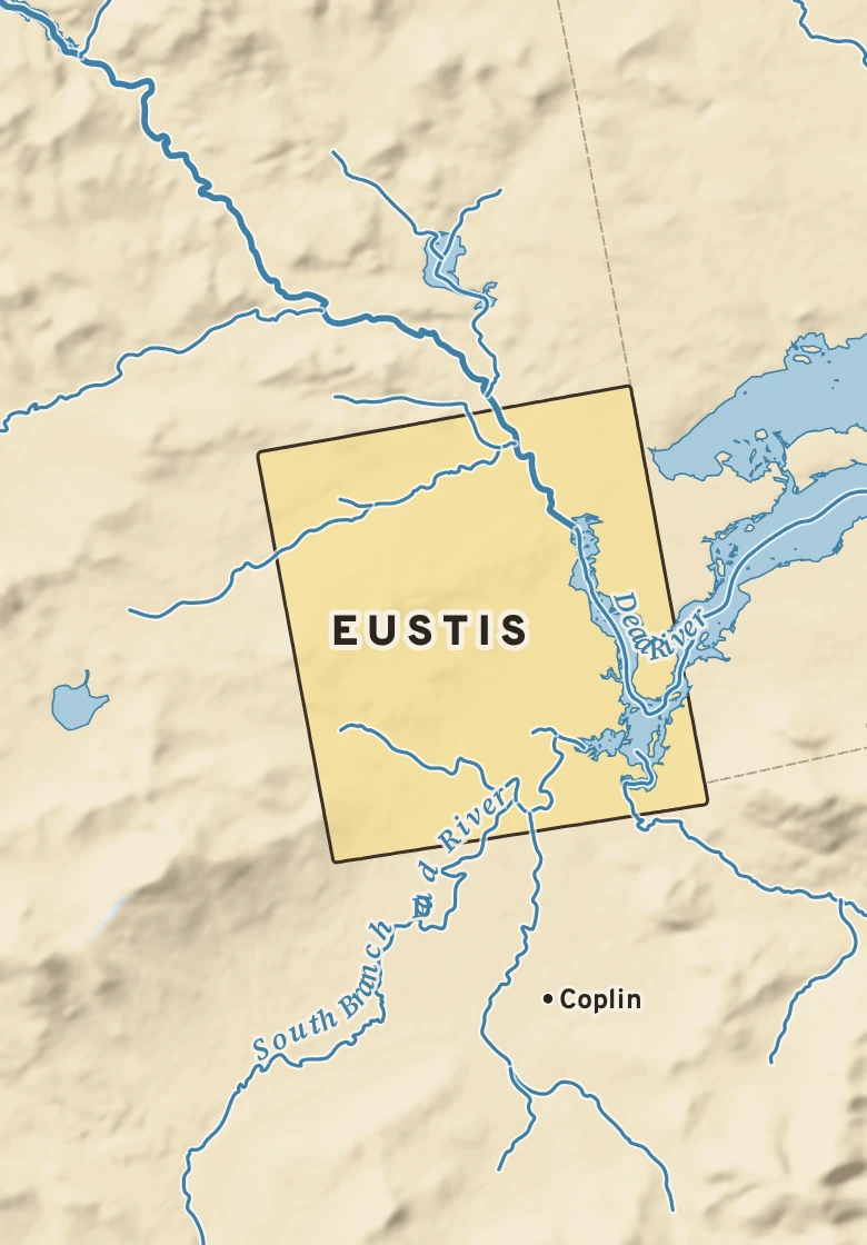 Atlas plate of Eustis, Maine.