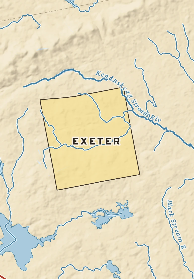 Atlas plate of Exeter, Maine.