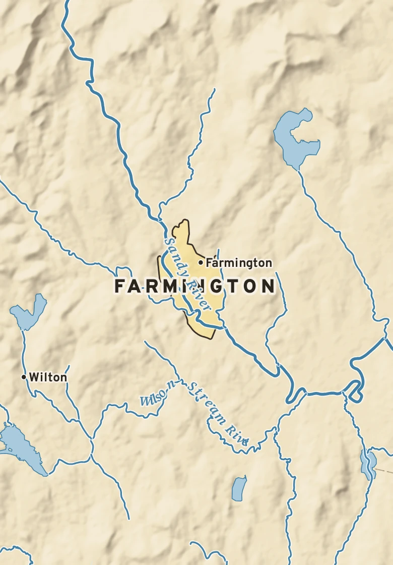 Atlas plate of Farmington, Maine.