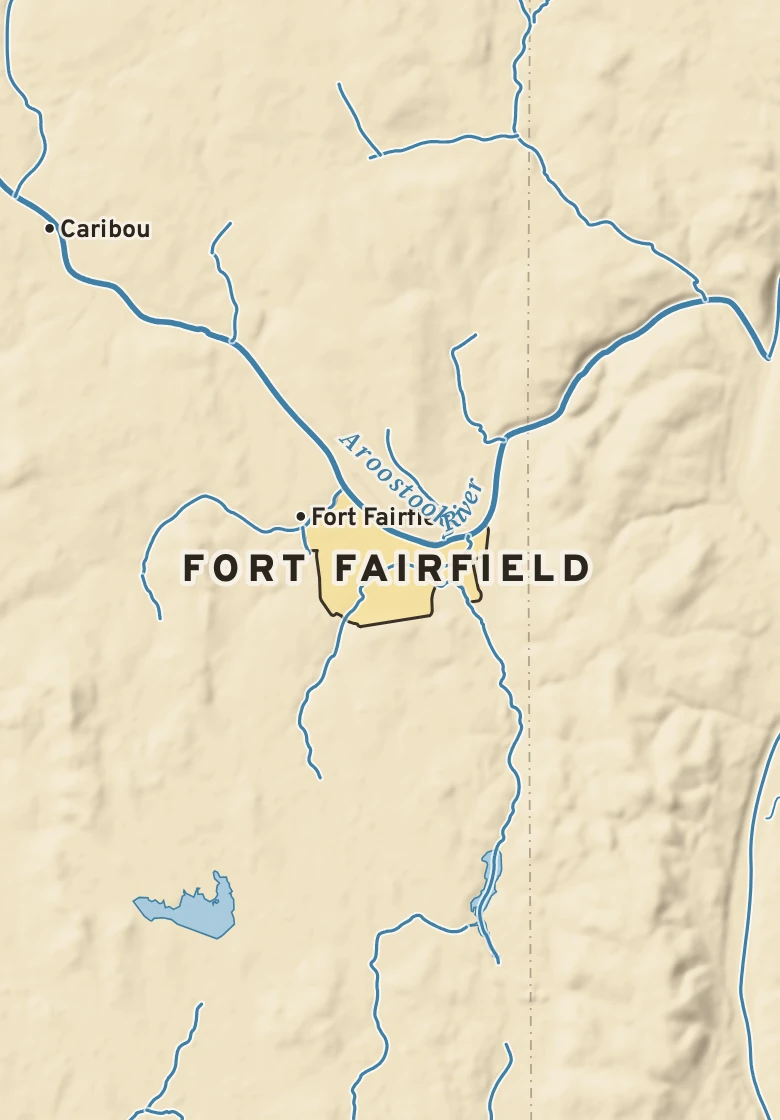 Atlas plate of Fort Fairfield, Maine.