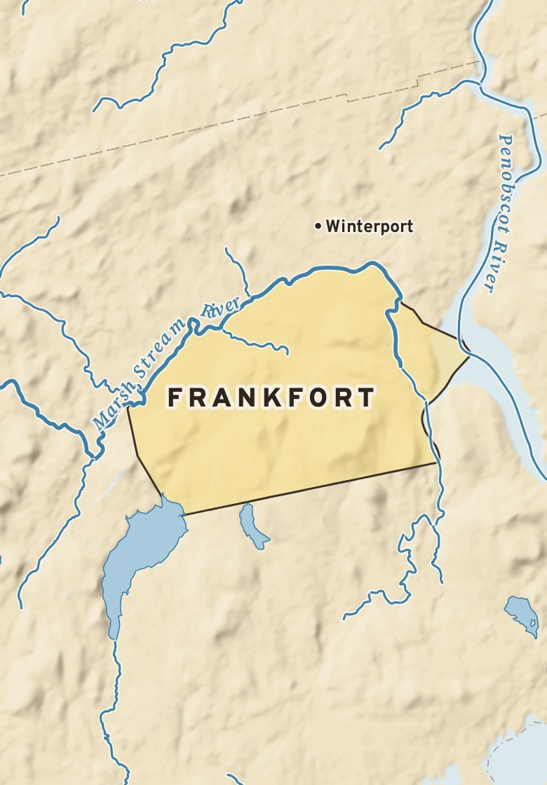 Atlas plate of Frankfort, Maine.