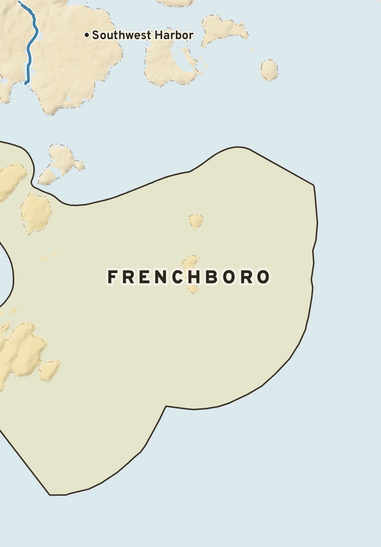 Atlas plate of Frenchboro, Maine.