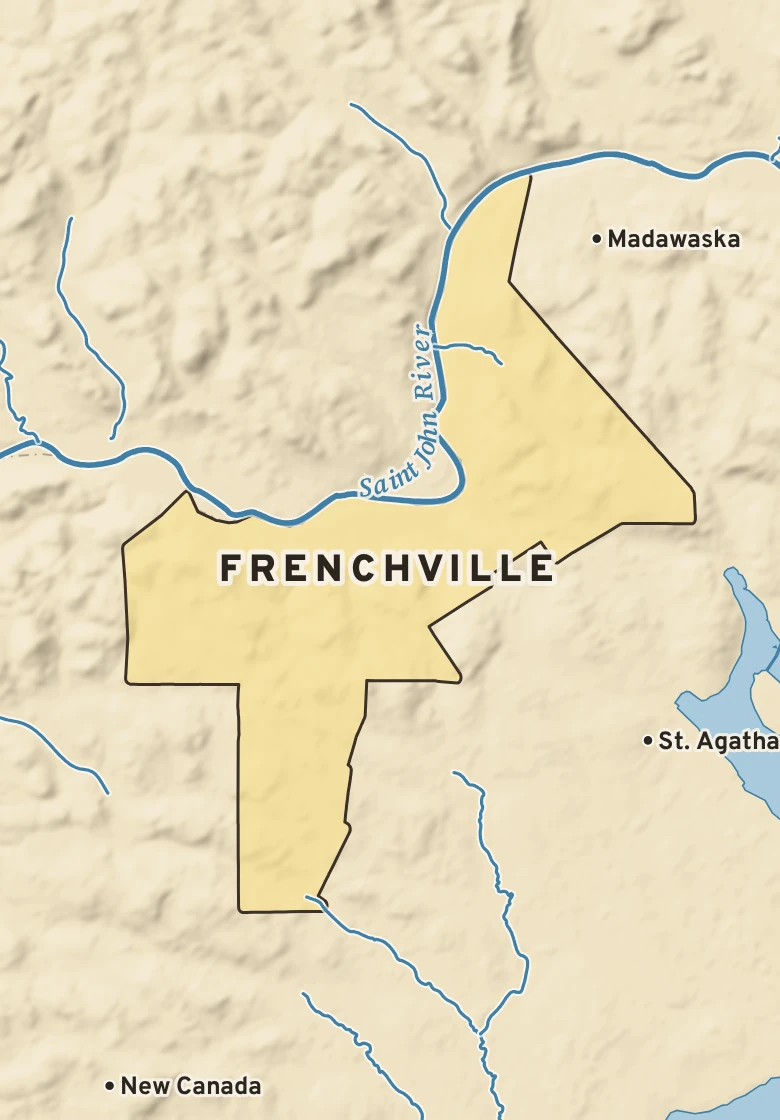 Atlas plate of Frenchville, Maine.