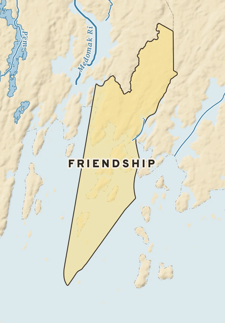 Atlas plate of Friendship, Maine.