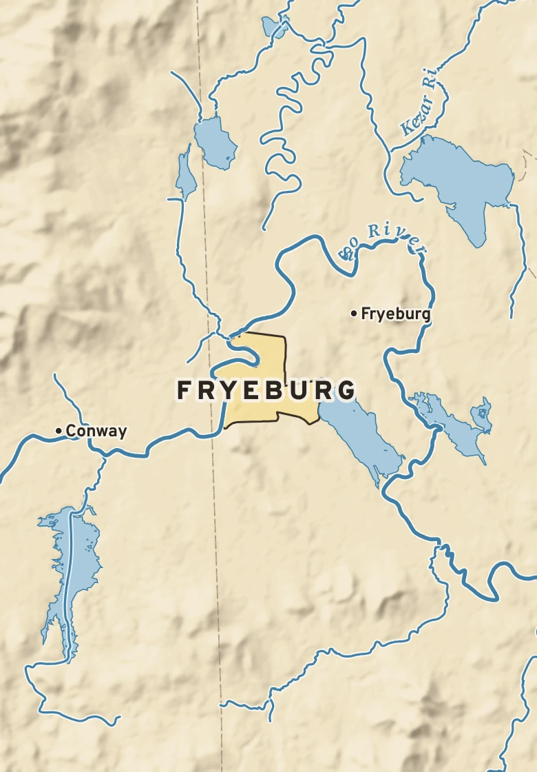 Atlas plate of Fryeburg, Maine.