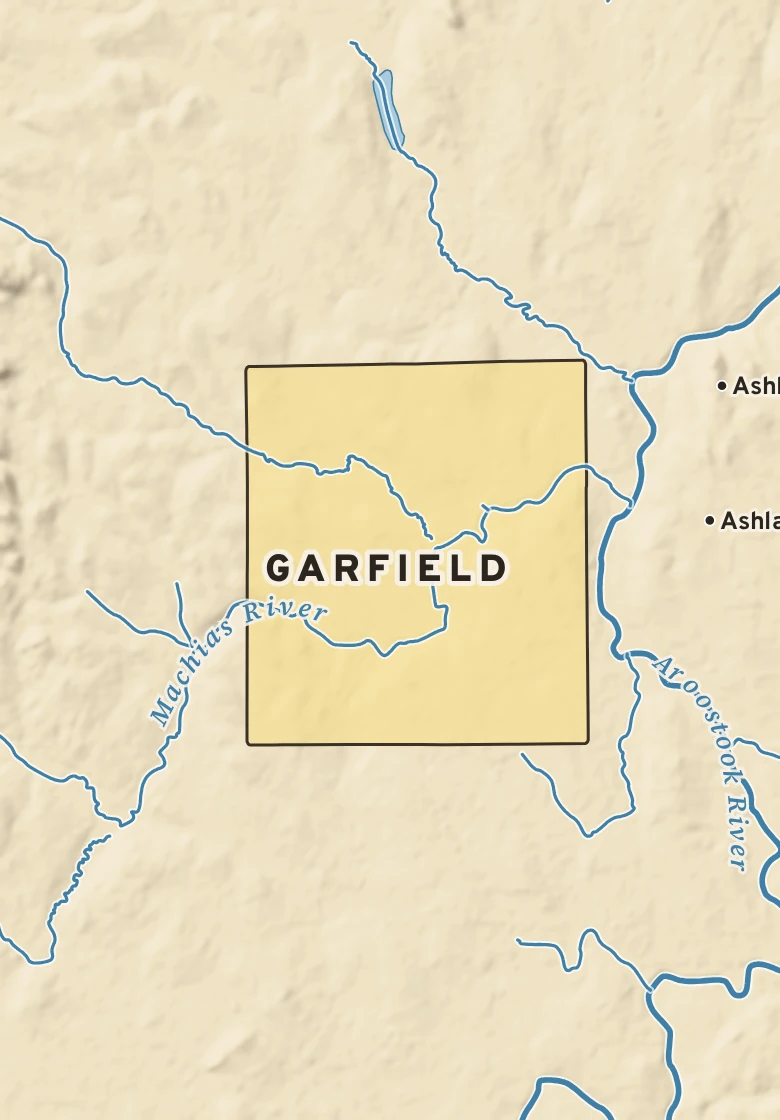 Atlas plate of Garfield, Maine.