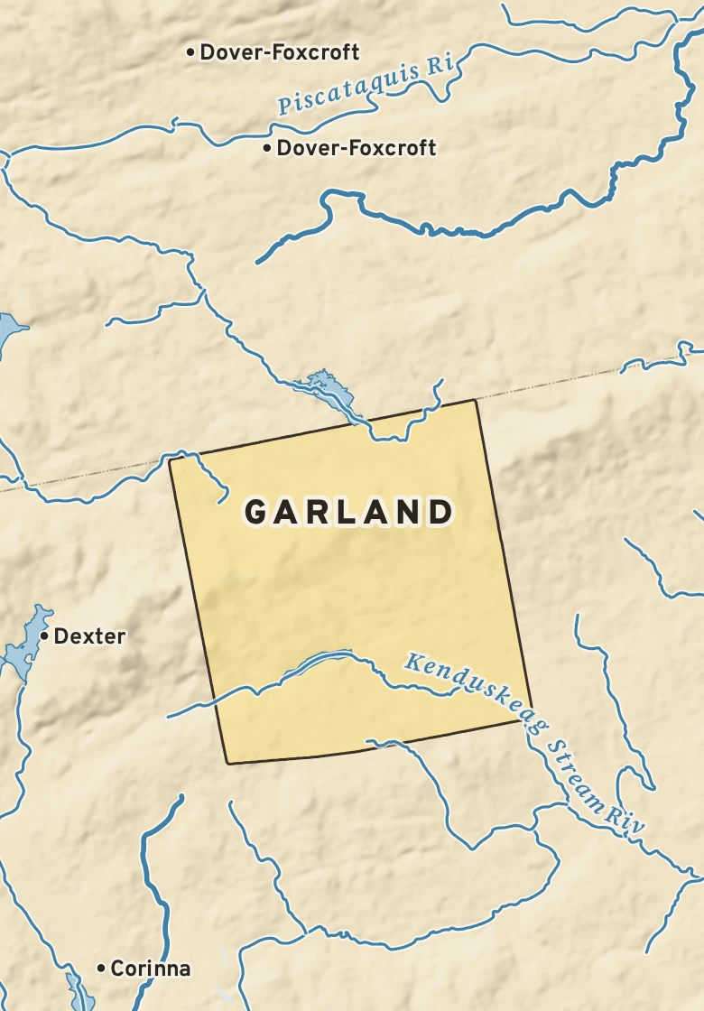Atlas plate of Garland, Maine.