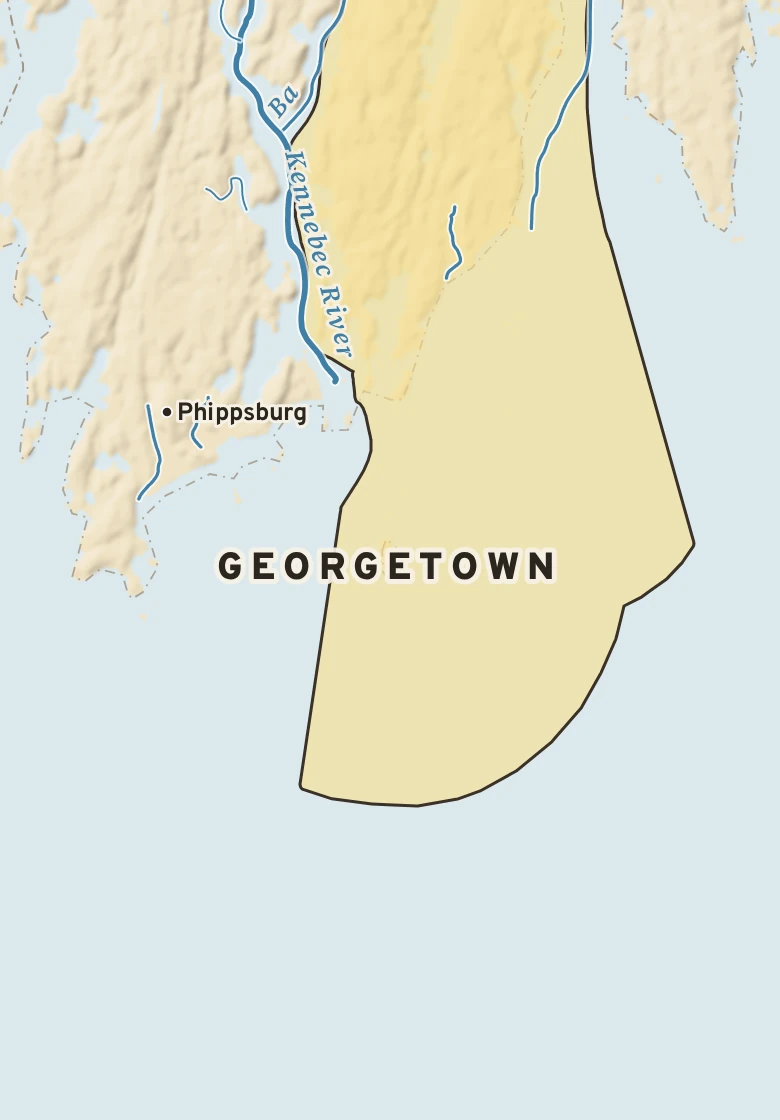 Atlas plate of Georgetown, Maine.