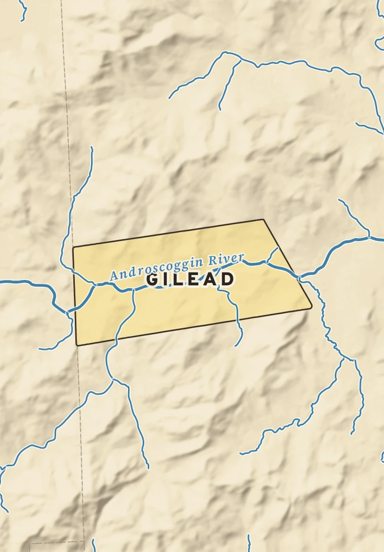 Atlas plate of Gilead, Maine.