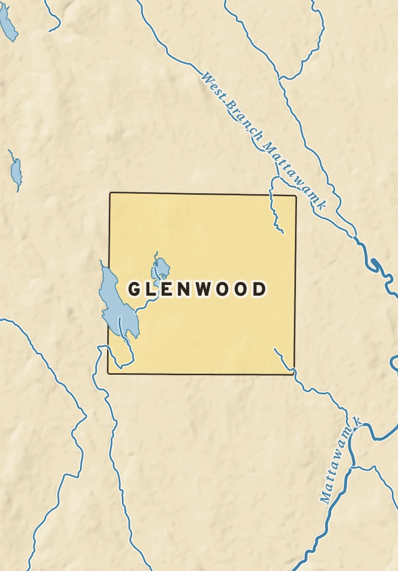 Atlas plate of Glenwood, Maine.