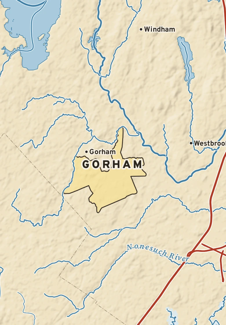 Atlas plate of Gorham, Maine.