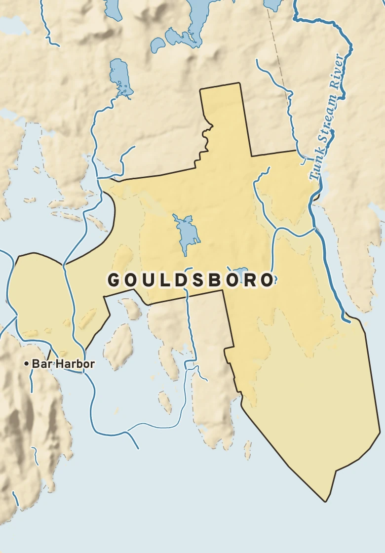 Atlas plate of Gouldsboro, Maine.
