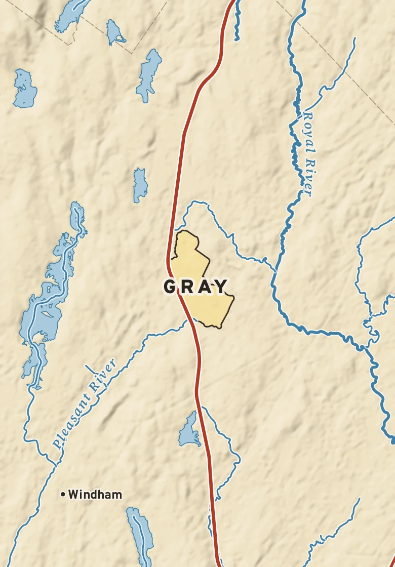 Atlas plate of Gray, Maine.