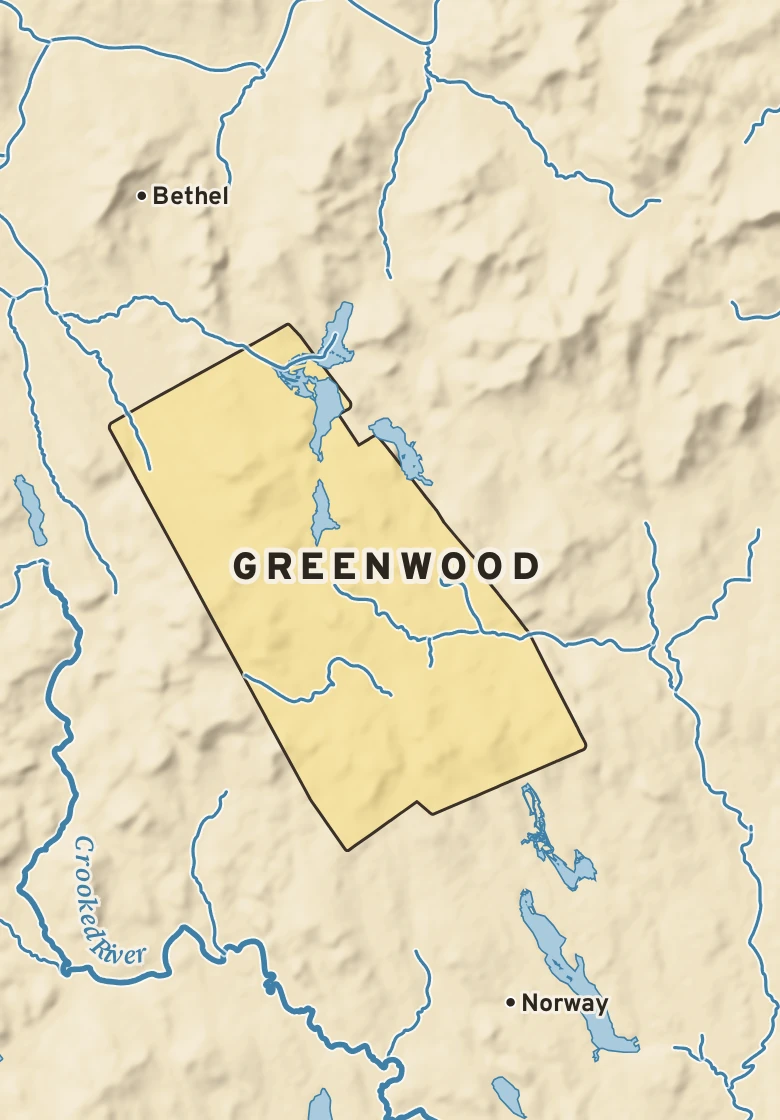 Atlas plate of Greenwood, Maine.