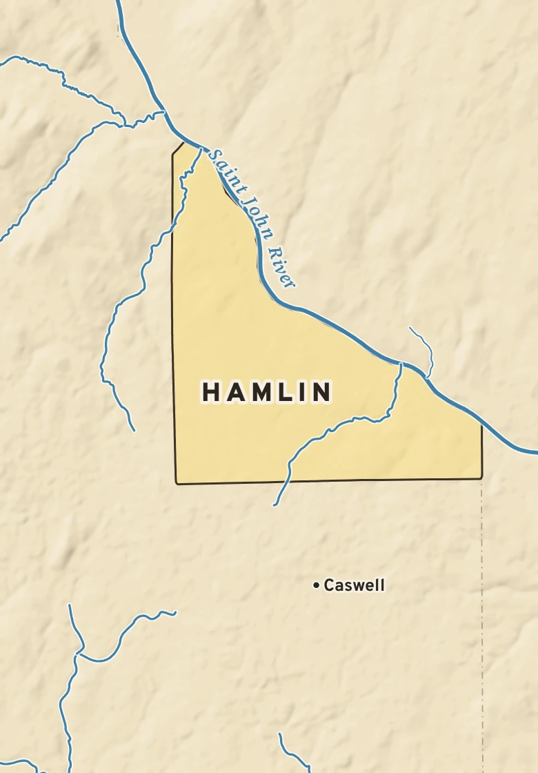 Atlas plate of Hamlin, Maine.