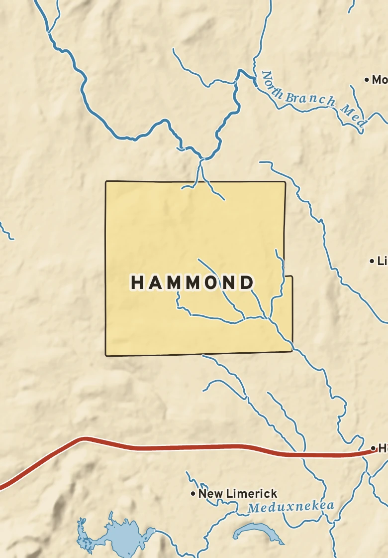 Atlas plate of Hammond, Maine.