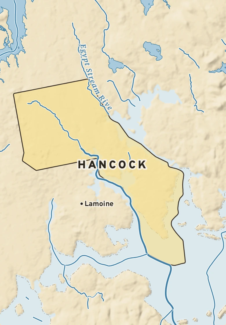 Atlas plate of Hancock, Maine.
