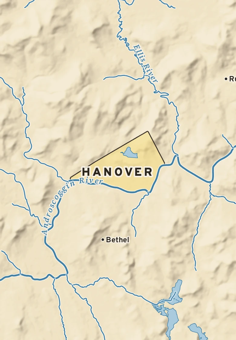 Atlas plate of Hanover, Maine.