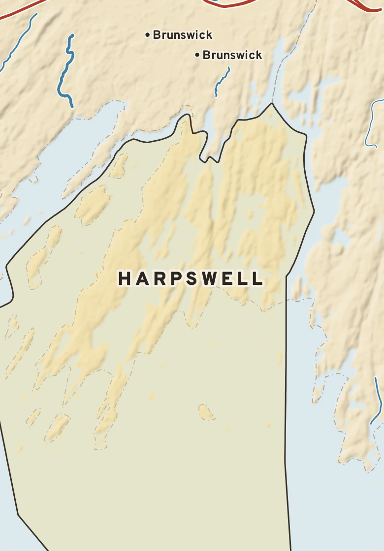 Atlas plate of Harpswell, Maine.