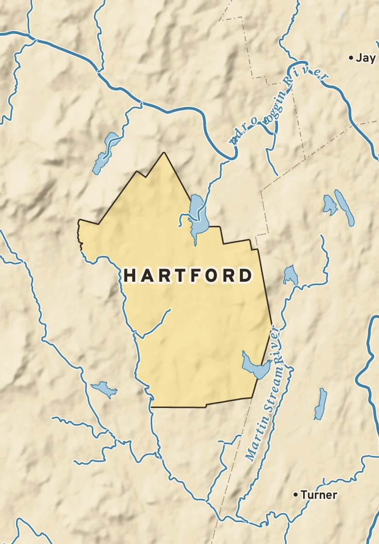 Atlas plate of Hartford, Maine.