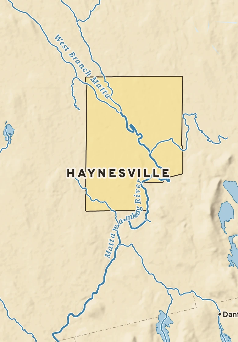 Atlas plate of Haynesville, Maine.