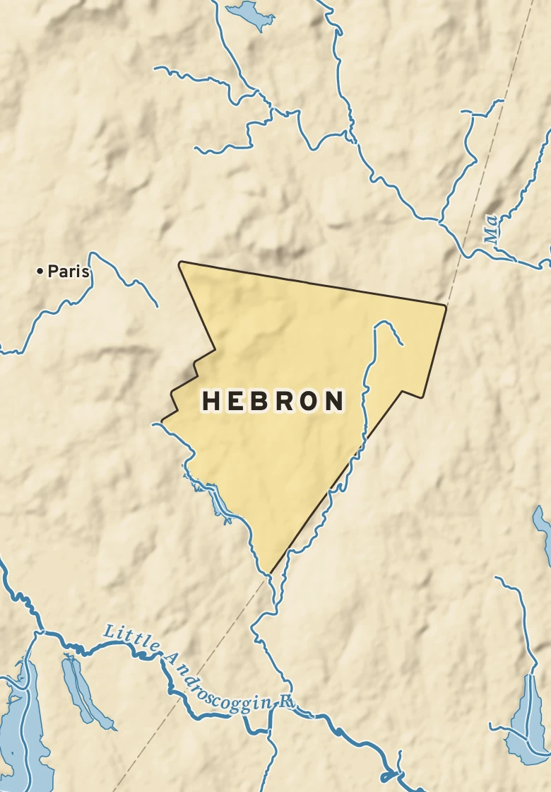 Atlas plate of Hebron, Maine.