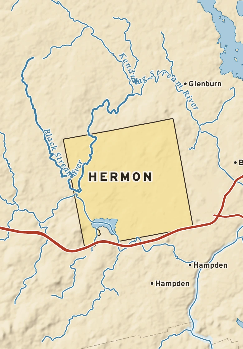 Atlas plate of Hermon, Maine.