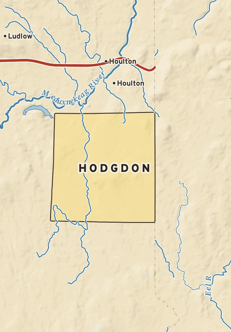 Atlas plate of Hodgdon, Maine.