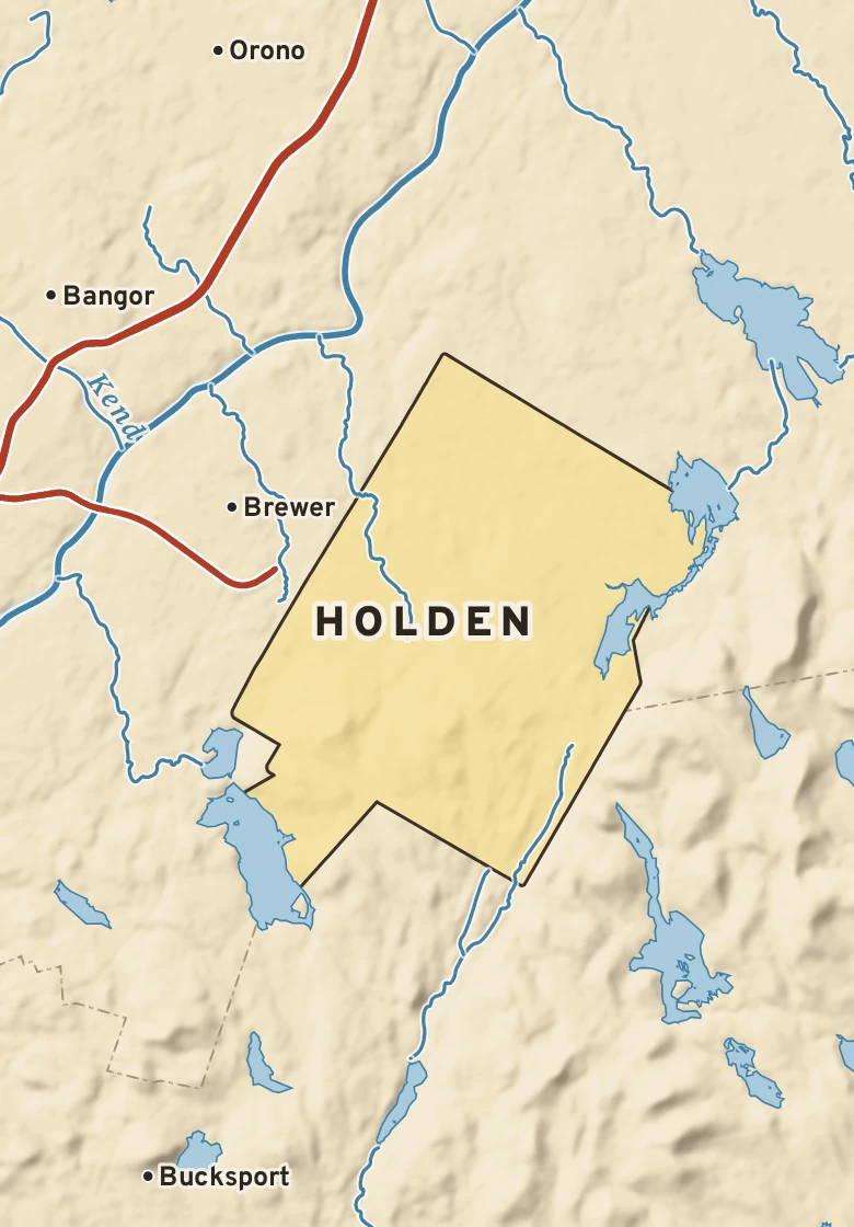 Atlas plate of Holden, Maine.