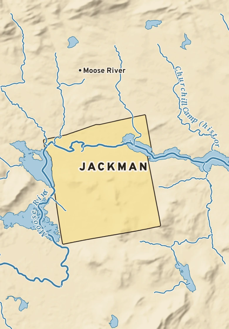 Atlas plate of Jackman, Maine.