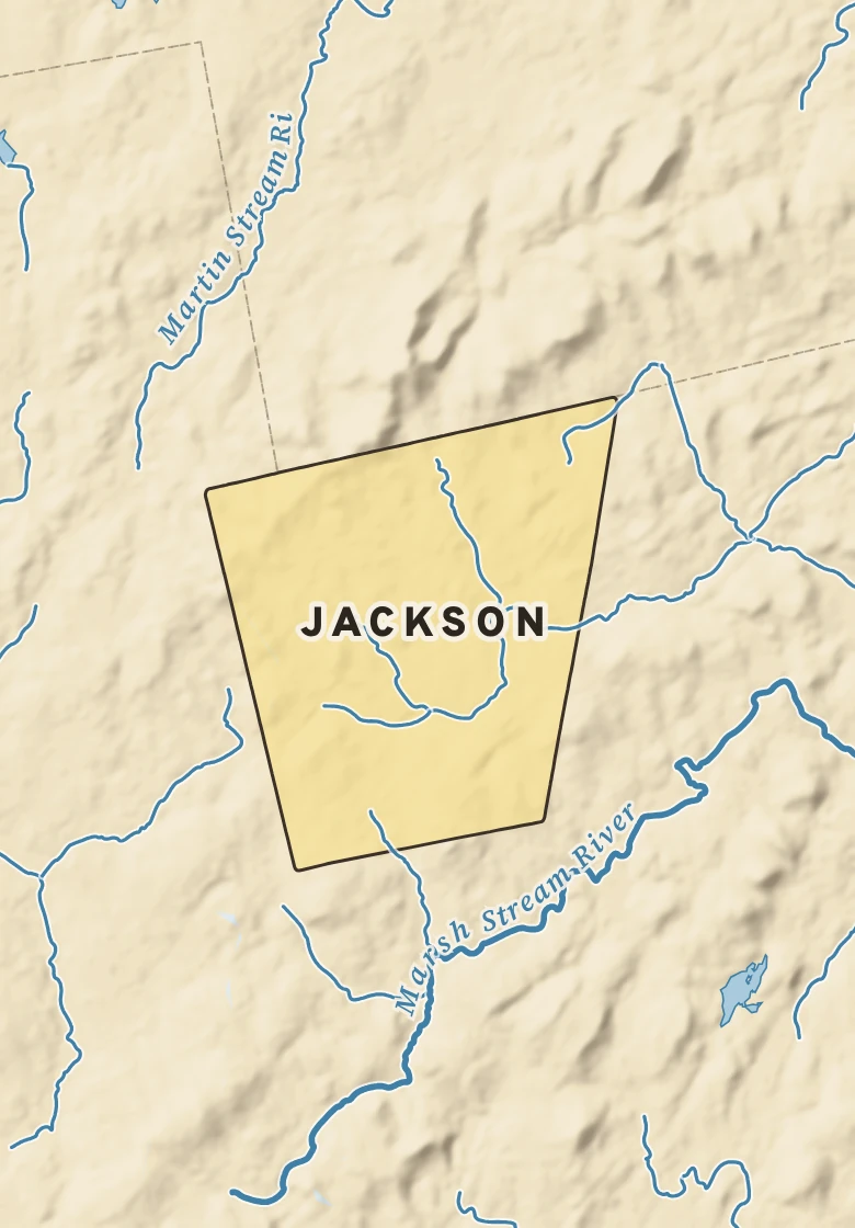 Atlas plate of Jackson, Maine.