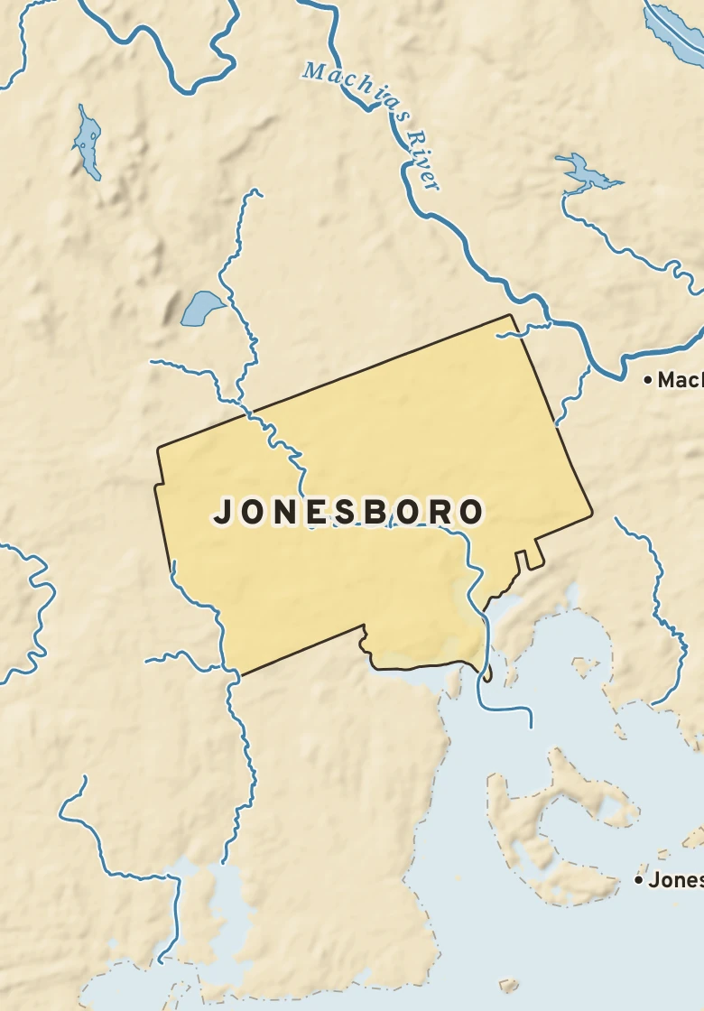 Atlas plate of Jonesboro, Maine.