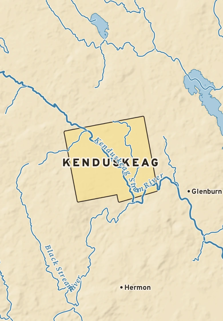 Atlas plate of Kenduskeag, Maine.