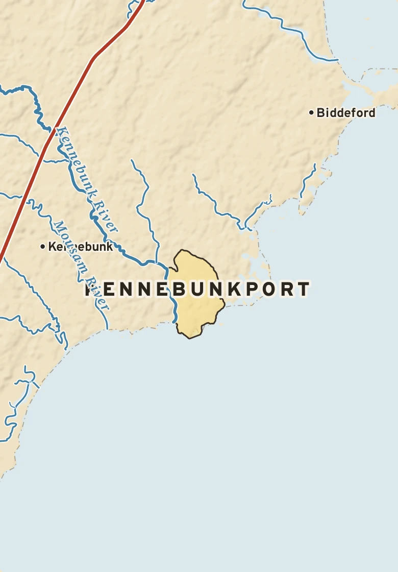 Atlas plate of Kennebunkport, Maine.