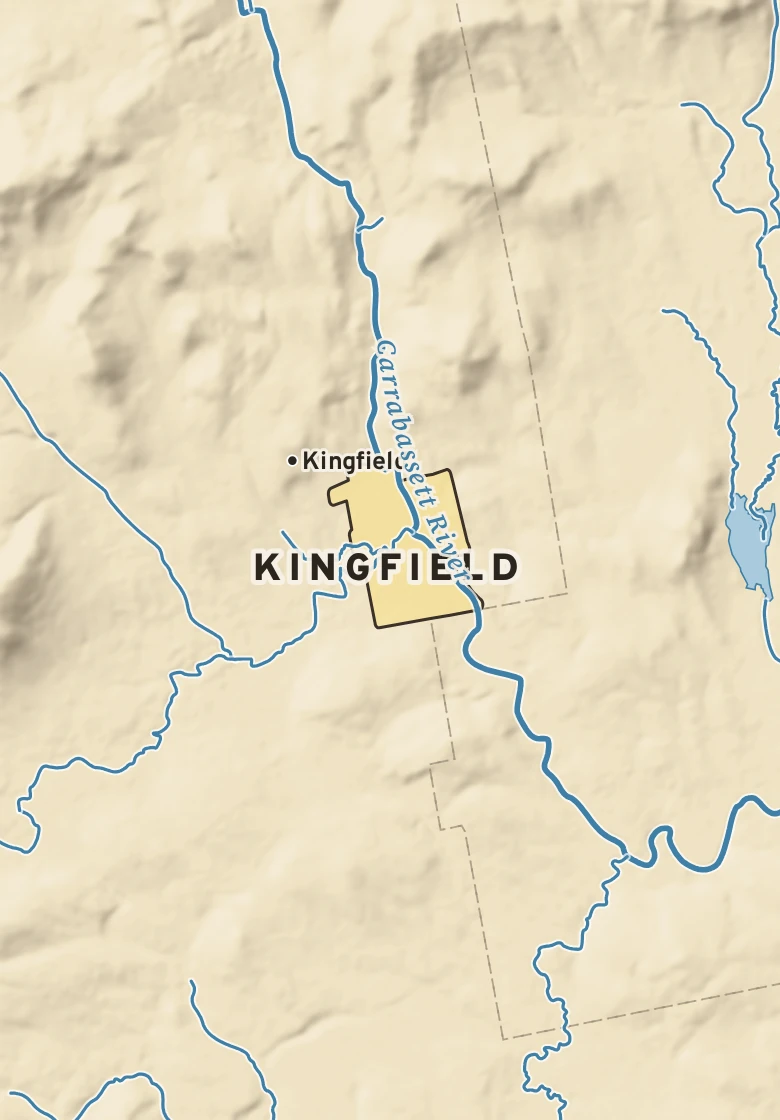 Atlas plate of Kingfield, Maine.