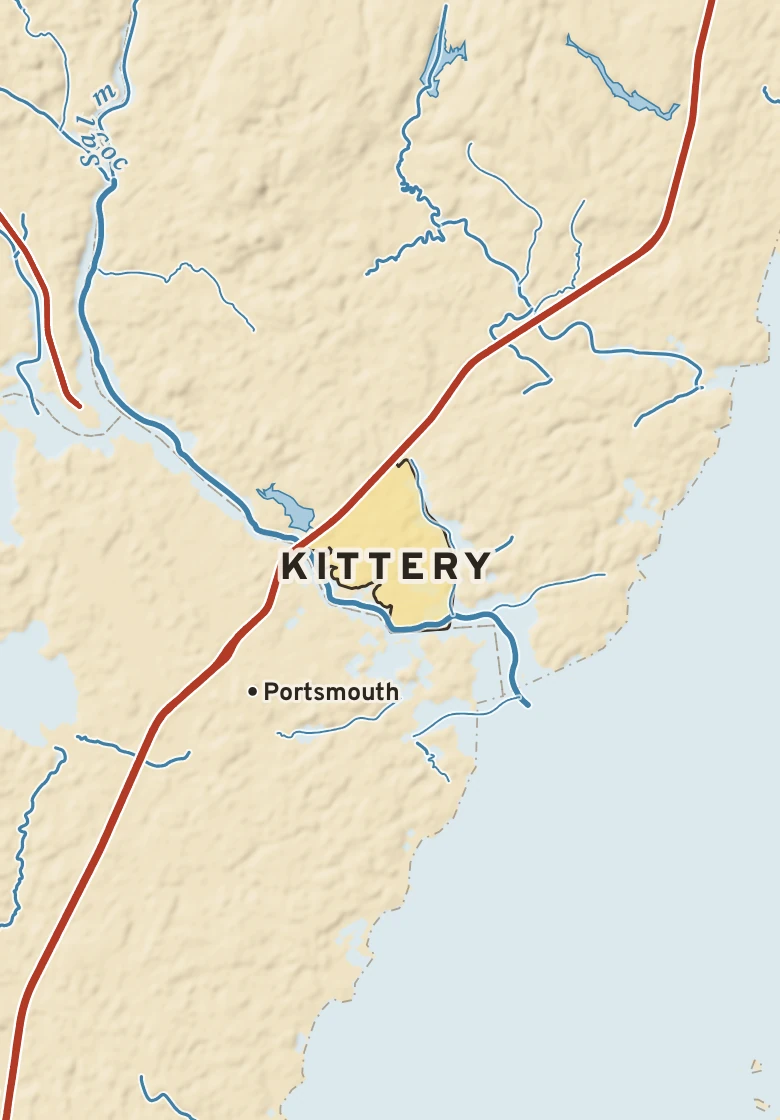 Atlas plate of Kittery, Maine.
