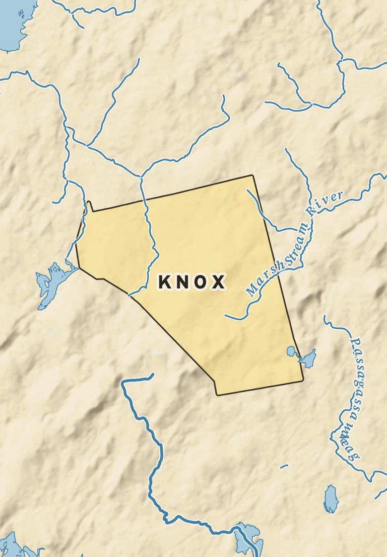 Atlas plate of Knox, Maine.