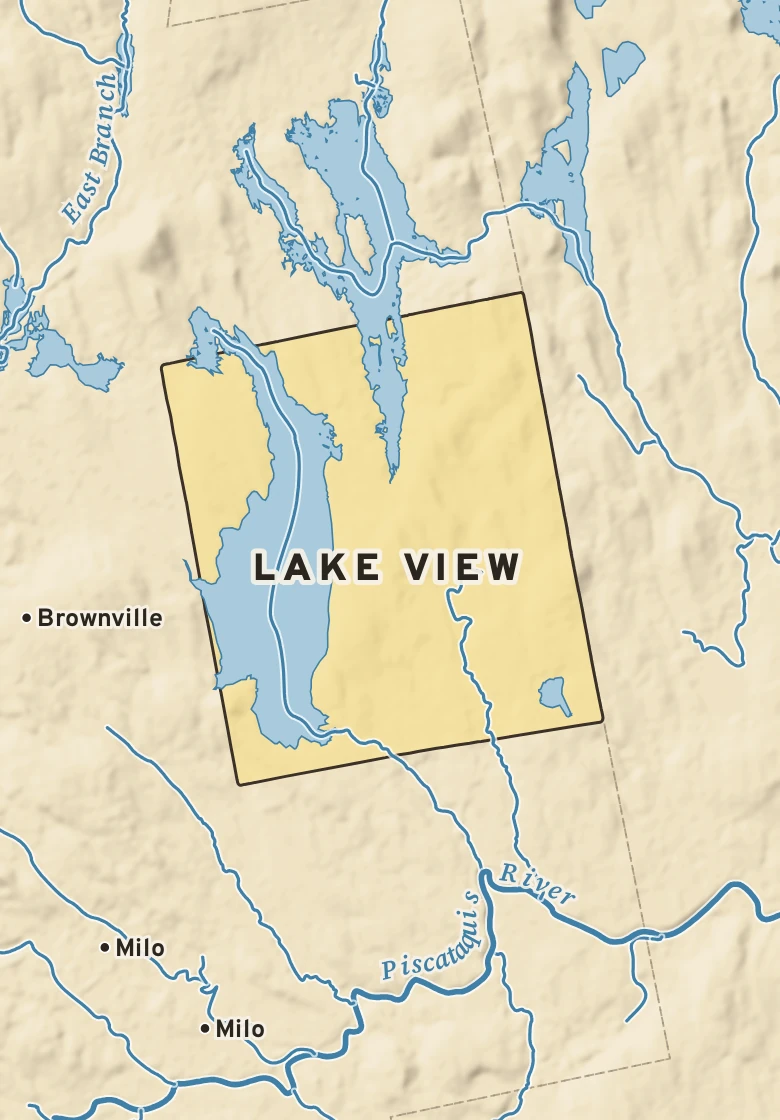 Atlas plate of Lake View, Maine.