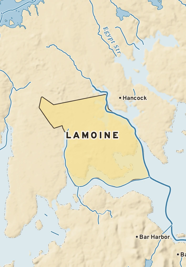 Atlas plate of Lamoine, Maine.
