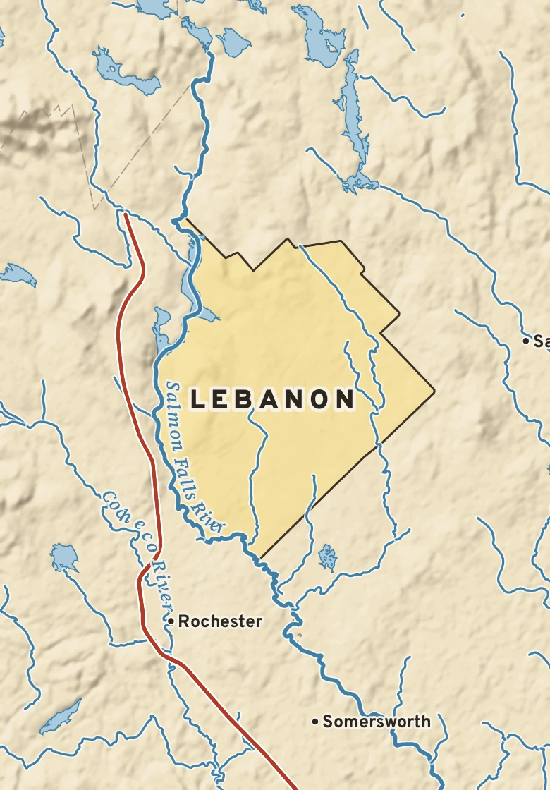 Atlas plate of Lebanon, Maine.