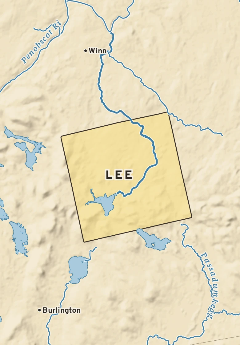 Atlas plate of Lee, Maine.