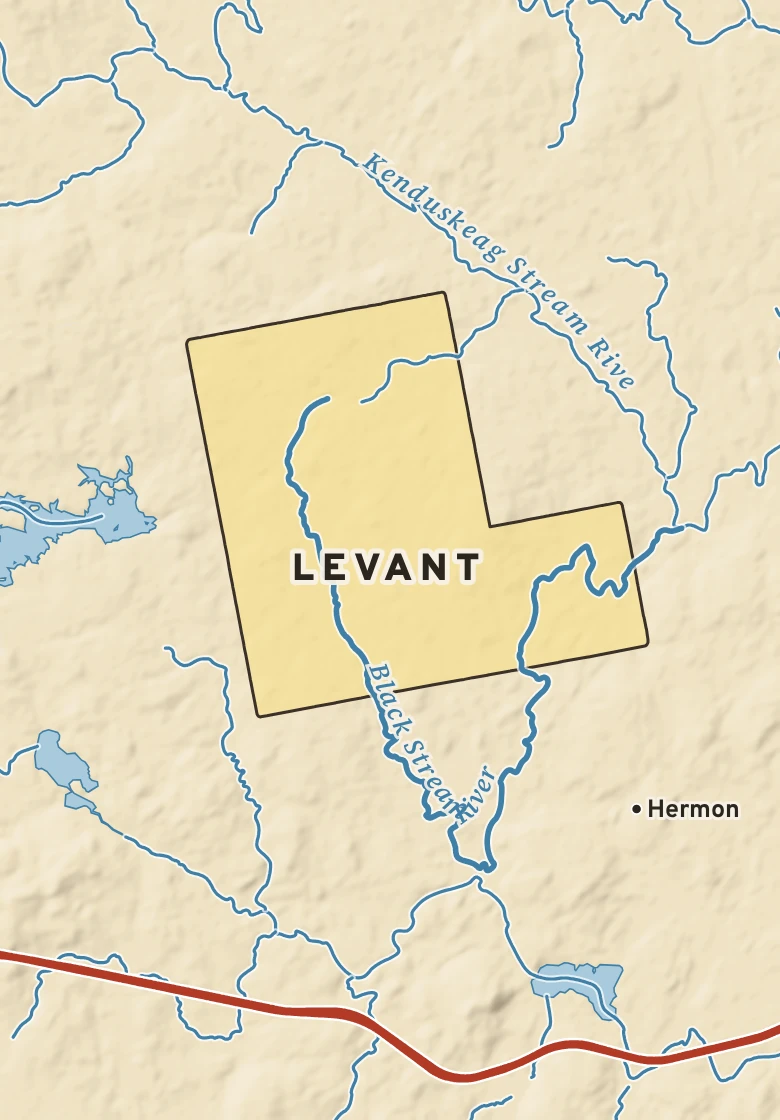 Atlas plate of Levant, Maine.