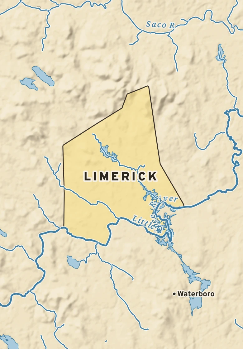 Atlas plate of Limerick, Maine.
