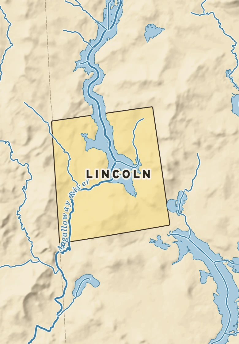 Atlas plate of Lincoln, Maine.